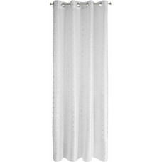 Aizkars 140x250 Seylna balta sudraba ģeometriski gatavs ar E12 starplikām