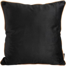 Dekoratīvā spilvendrāna 40x40 Mel, melna, medus, velūrs