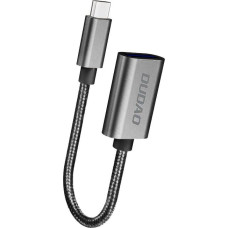 Dudao Adaptera OTG kabelis no USB uz USB-C, pelēks