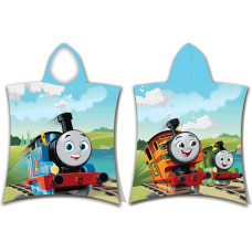 Pončo bērniem 50x115 Thomas and Friends dvielis ar kapuci bērniem 23. augusts