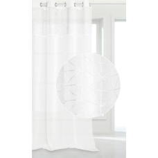 Aizkars 140x250 Spīdīgi balts, gatavs ar S23 starplikām