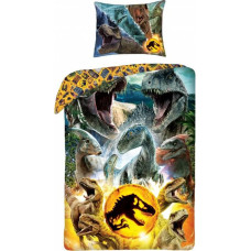 Bērnu kokvilnas gultas veļa 140x200 Jurassic Park Jurassic World ar spilvendrānu 70x90 Kids 09