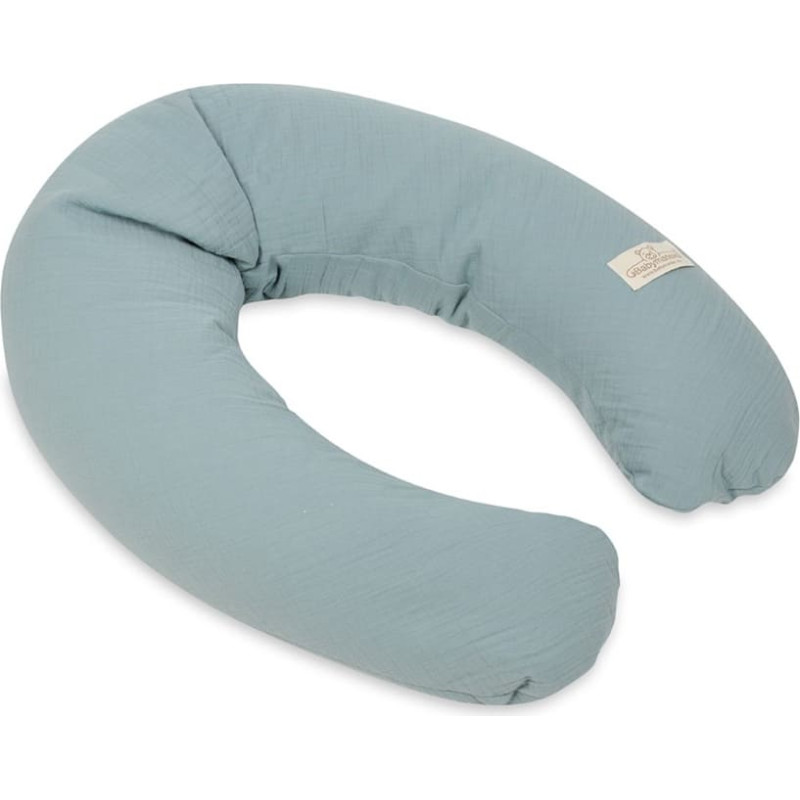 Relax Muslin pozicionēšanas spilvens, piparmētra, 190 cm, barošanai, grūtniecībai un atpūtai