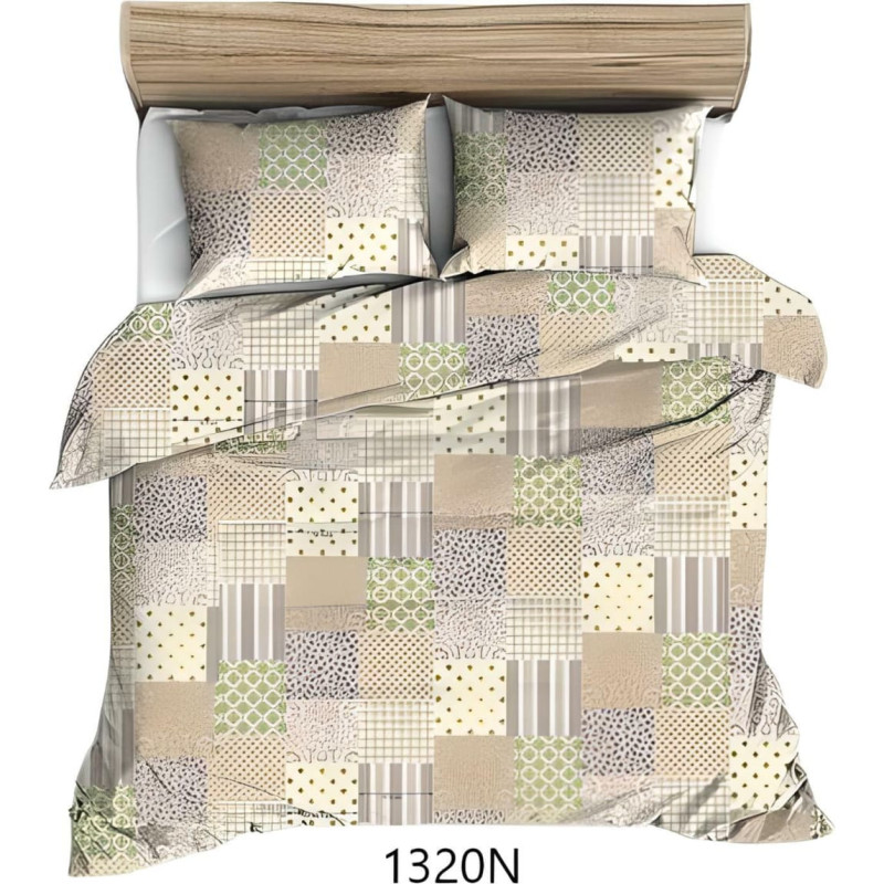 Kokvilnas spilvendrāna 50x60 bēša krāsains savārstījums 1320 N kokvilna Max