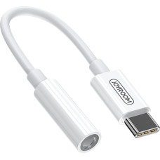 Joyroom Austiņu adapteris 3,5 mm mini ligzda - USB-C vīrs, balts