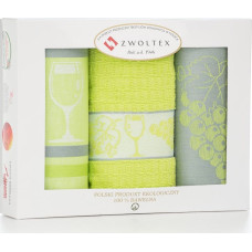Virtuves lupatiņu komplekts Heron 3 gab Grape 2 celadon 2 lupatas 50x70, 1 dvielis