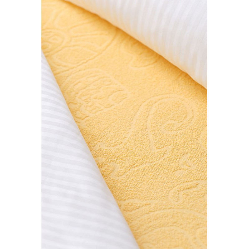 Frotē palags bez elastīgās lentes 150x205 dzeltens K06 503 Tulipan