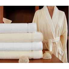 Wellness peldmētelis ar bambusu, antibakteriāls, krēms, L izmērs