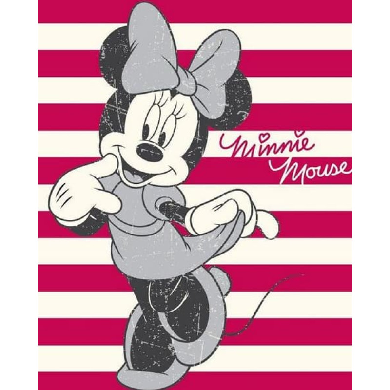 Minnie Mouse koraļļu vilnas sega 120x150 Minnie Mouse 01