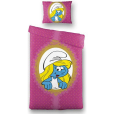 Smurfette gultas veļa 140x200 C rozā 5054