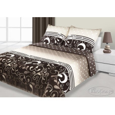 Satīna gultasveļa 140x200 Chic brown Classic