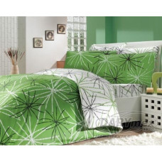 Satīna spilvendrāna 40x40 Mikado Green