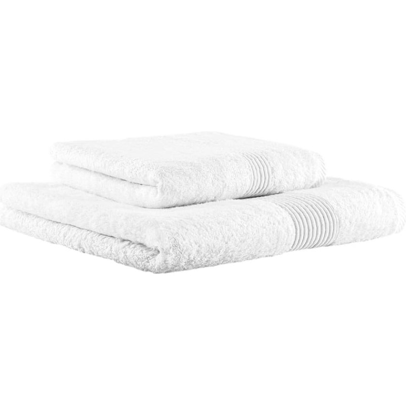 Nefretete Maiguma bambusa dvielis 70x130 Balts P301 620g izgatavots no Ēģiptes kokvilnas 620g