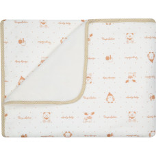 Minky Velur dubultā sega 80x90 Coral 649 Printed Cream