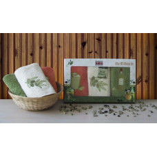 Virtuves dvieļu komplekts 3 gab Olives 30x50 Olive Oil T26015-B