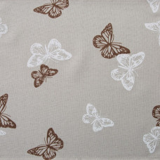 Arnika galdauts 30x40 bēši brūns ar tauriņiem