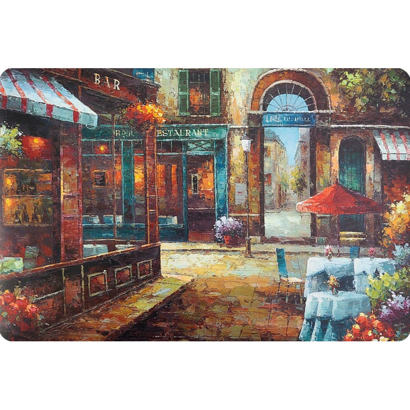 Galda paliktnis 30x44 Pilsēta, krāsaina, vecpilsēta