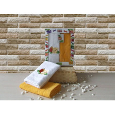 2 virtuves dvieļu komplekts Frutta T28015/D dzeltens bumbieris