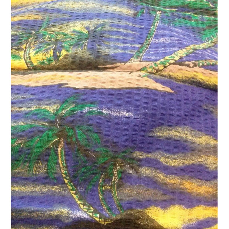 Mizas pakaiši 200x220 FB pludmales palmas uz tumši zila fona