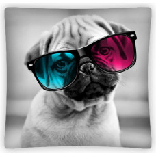 Bērnu spilvendrāna 40x40 3D Suns suns ar krāsainām brillēm PS 0013 8564