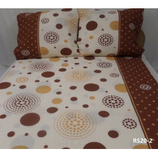 Mizas pakaiši 200x220 RS020/2 dzeltens sarkans, ritentiņi, riteņi, pogas, kokvilna