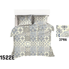 Kokvilnas palags 160x200 1522E krēmzils ornamenti 379N