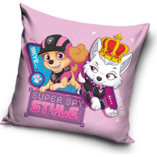 Mikrošķiedras spilvendrāna 40x40 3D Paw Patrol Skye Super spy Style rozā PAW181016 7757