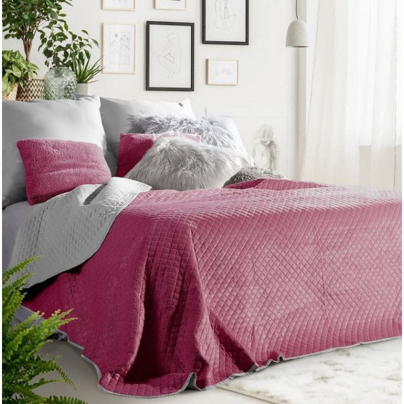 Gultas pārklājs 230x260 Filip 03 sudraba amarants