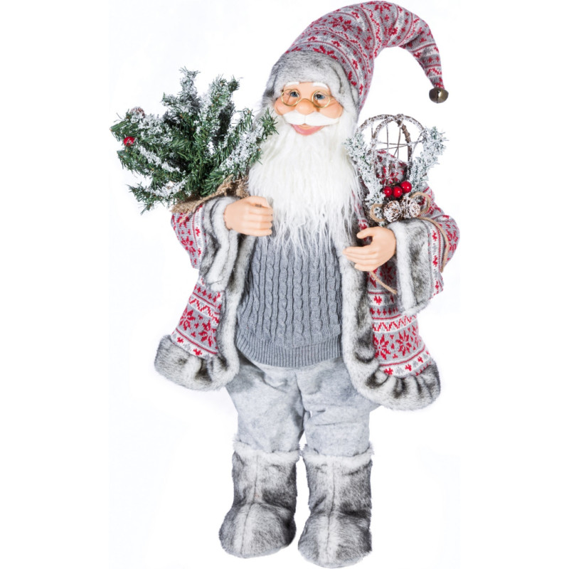 Ziemassvētku rotājums Santa Claus Olaf 2 28x19x60 balts tērauds
