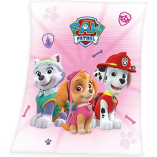 Flīsa sega 130x160 Paw Patrol Paw 8580 rozā bērnu pleds