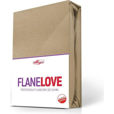Flaneļa palags bez elastīgās lentes 180x210 bēšs