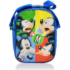 Mickey Mouse viena pleca soma Mickey Mouse zila soma 7841 ar regulējamu kurjera siksnu