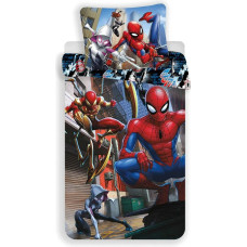 Kokvilnas gultas veļa 140x200 Spiderman Spider Man action 3082 spilvendrāna 70x90