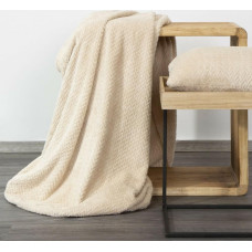 Dekoratīvā sega atzveltnes krēslam 70x160 Cindy 3 bēšs