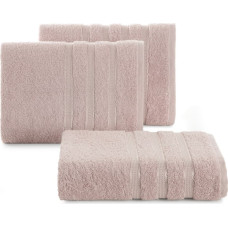 Nefrīta dvielis 70x140, pūderfrotē, 500g/m2, kokvilnas apmale ar smalkām svītrām