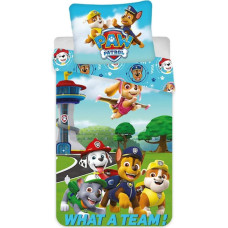 Kokvilnas gultas veļa 140x200 Paw Patrol Paw 5914 Pieski brigādes spilvendrāna 70x90