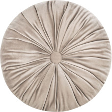 Dekoratīvais spilvens 40 cm Samts, bēšs, apaļš