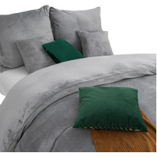 Mikrošķiedras gultas veļa 160x200 Mājīgs pelēks lācītis I23