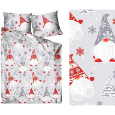 Kokvilnas gultas veļa 140x200 Skrzaty Premium Bielbaw Christmas 23
