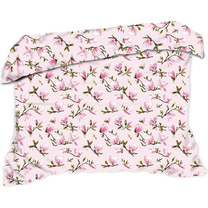 Kokvilnas gultas veļa 180x200 1596E rozā magnolija 1040N