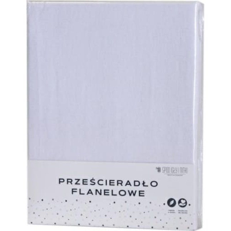 Flaneļa palags bez gumijas, 220x240, balts