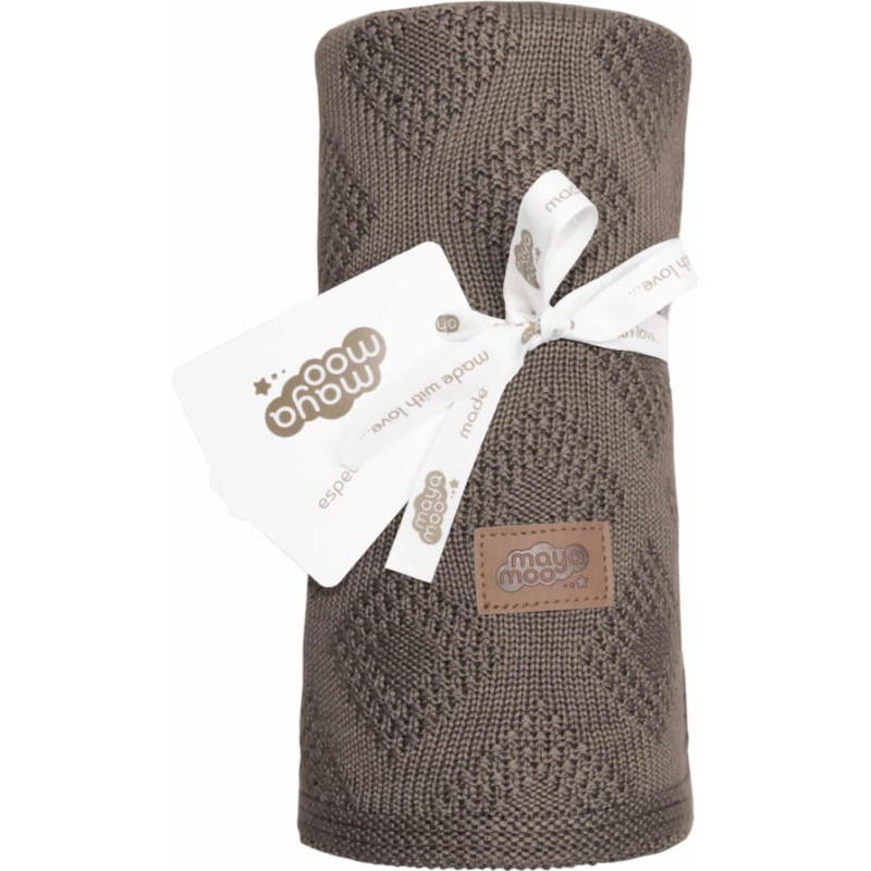 Mayamoo bambusa sega 80x100 04 brūna tumši taupe kastē 570g/m2