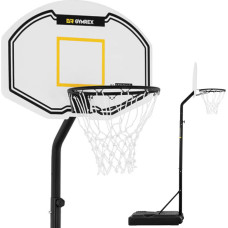 Gymrex Mobilais basketbola grozu komplekts, regulējams uz statīva, augstums 190-260 cm