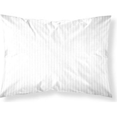 Damaskas spilvendrāna 70x80, balta, vienkrāsainas svītras 1 cm Pure