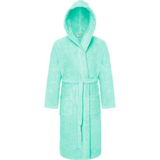 Frotē peldmētelis ar kapuci Robin L/XL piparmētru kokvilnas viesnīca 450g/m2