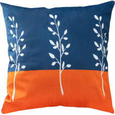 Dekoratīvā spilvendrāna 43x43 Smr 04 balta oranža tumši zila 210g/m2