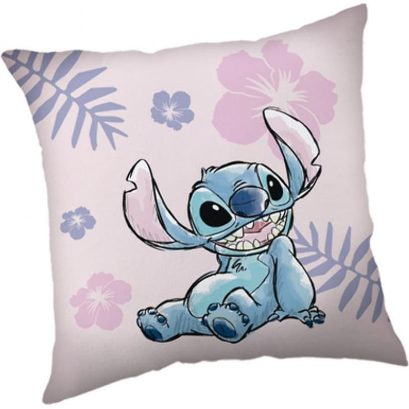 Bērnu spilvens 35x35 Lilo and Stitch rozā JF24