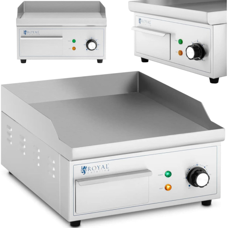 Royal Catering Elektriskais grils, gluda grila plāksne, 35 x 38 cm, 2000 W