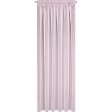 Gatavs aizkars Argea 140x270 rozā, izgatavots no etamīna uz F10 lentes