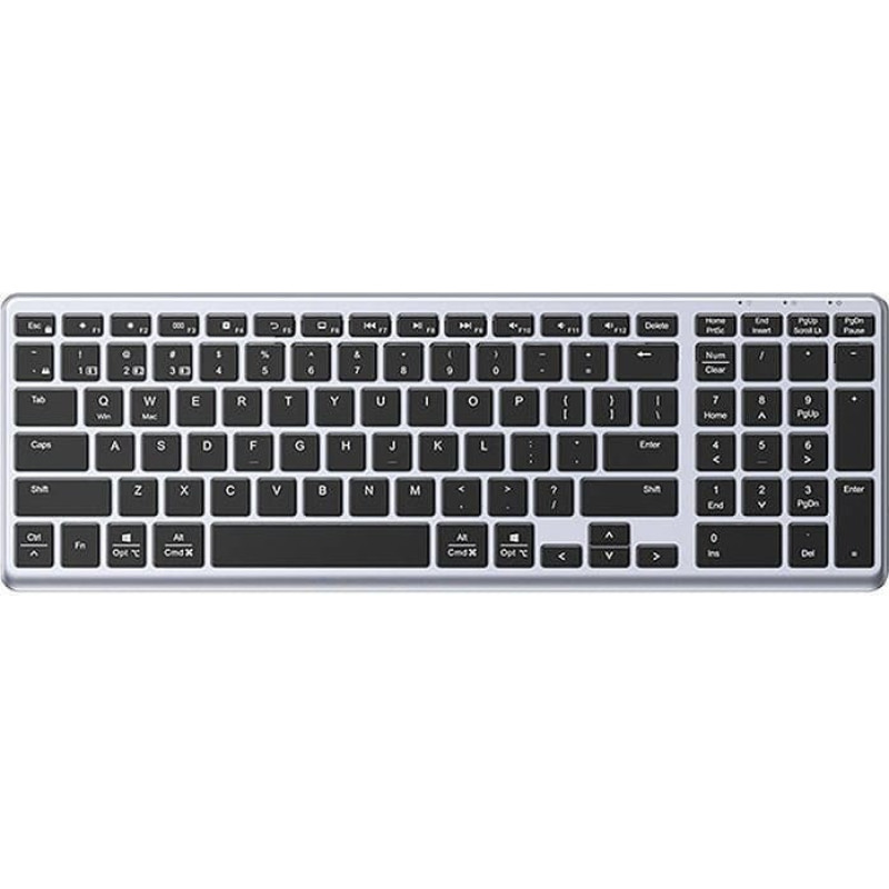 Ugreen NumLock KU005 Bluetooth 2,4 GHz bezvadu tastatūra, melna